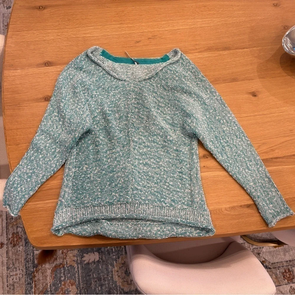 Free People Bright Lights V-Neck Marbled Sweater